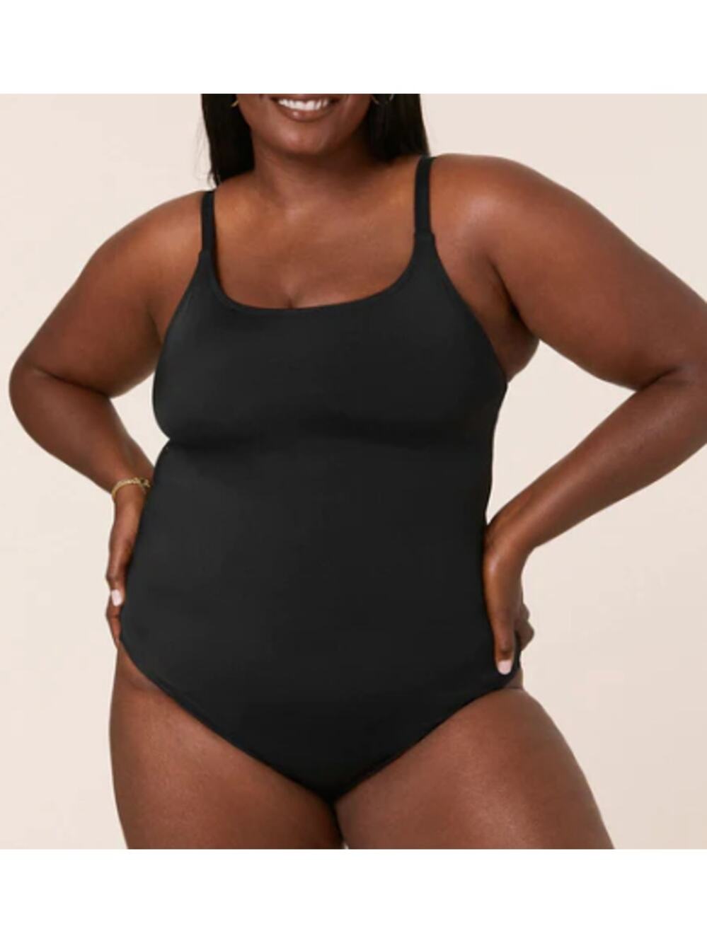 NWT Andie Women's The Amalfi One Piece Smooth Black Swimsuit Size 3XL